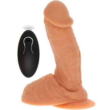 Dildo Vibrante Realistico con Ventosa e Telecomando - 17 cm